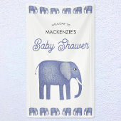 Elephant Baby shower Welkom Spandoek
