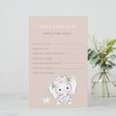 Elephant Baby shower wenst Baby (Staand voorkant)