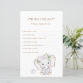 Elephant Baby shower wenst Baby (Staand voorkant)