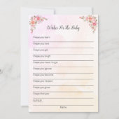 Elephant Baby shower wenst de Baby Kaart (Voorkant)