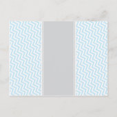 Elephant Baby shower wil Baby in Blue Grey Advieskaart (Achterkant)