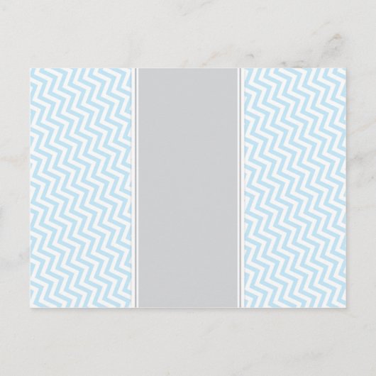 Elephant Baby shower wil Baby in Blue Grey Advieskaart (Achterkant)