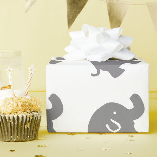 Elephant Baby shower wrappen papier