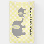 Elephant Baby Shower - Yellow and Gray Spandoek (Verticaal)