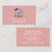 Elephant Baby sitter Daycare Preschool Visitekaartje (Voorkant / Achterkant)