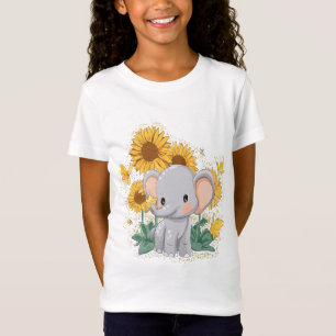 Elephant Baby Steps: Schattig ontwerp van de olifa T-shirt