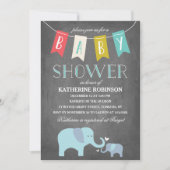 Elephant Baby | Uitnodiging tot Baby shower (Voorkant)