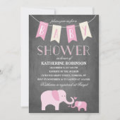 Elephant Baby | Uitnodiging tot Baby shower (Voorkant)