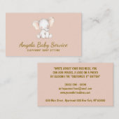 Elephant Baby Visitekaartje (Voorkant / Achterkant)