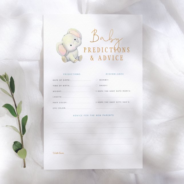 Elephant Baby voorspellingen en advies Douche Game (Creator heeft geüpload)