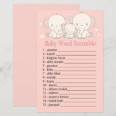 Elephant Baby word scramble game (Voorkant / Achterkant)