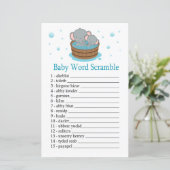 Elephant Baby word scramble game (Staand voorkant)