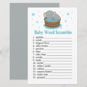 Elephant Baby word scramble game (Voorkant / Achterkant)
