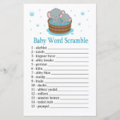Elephant Baby word scramble game (Voorkant)