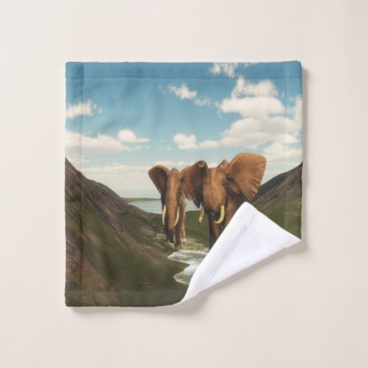 Elephant Bad Handdoek (Wasdoekje)