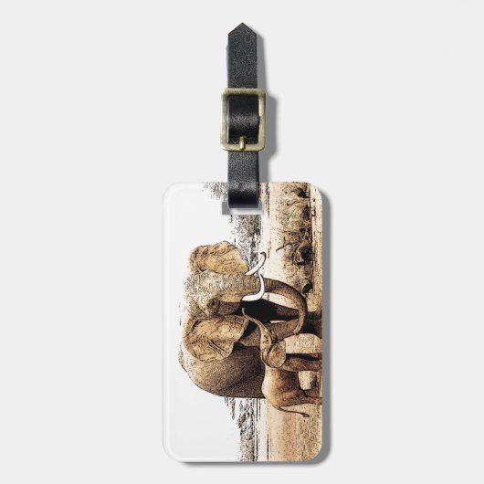 Elephant Bagagelabel (Voorkant verticaal)