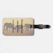 Elephant Bagagelabel (Achterkant horizontaal)