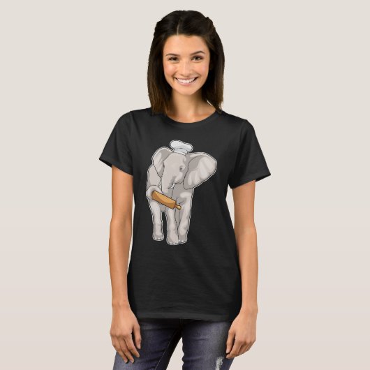 Elephant Baker Rolpin T-shirt (Voorkant volledig)