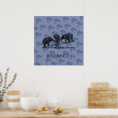 Elephant-balans Poster (Keuken)