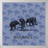 Elephant-balans Poster (Voorkant)