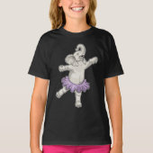 Elephant Ballerina Ballet Dans T-shirt (Voorkant)