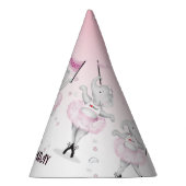 Elephant Ballerina Dance Birthday Feesthoedjes (Rechts)