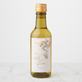 Elephant-ballon Baby shower Mini Wine Label Wijn Etiket (Voorkant)