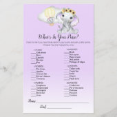 Elephant-ballon in uw Paarse paars-Baby (Voorkant)