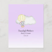 Elephant-ballon je kent mam2Be Paars Baby (Achterkant)