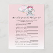 Elephant-ballon weet je dat mam-2-be Baby game (Voorkant)