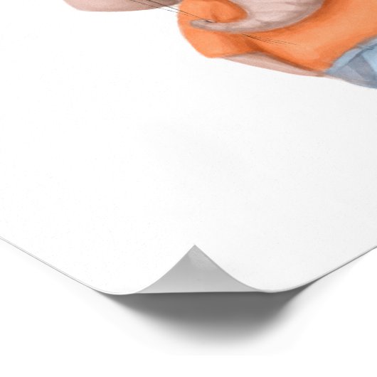 Elephant-ballonnen afdrukken | Elephant Wall Print (Hoek)