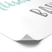 Elephant-ballonnen Geslacht Neutraal Baby shower-t Poster (Hoek)