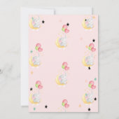 Elephant, ballonnen, maan, sterren Baby shower Kaart (Achterkant)