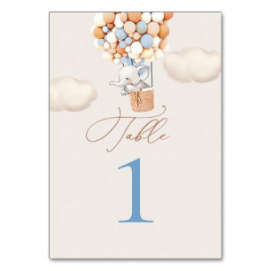 Elephant-ballonnummer Kaart