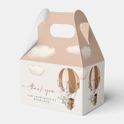 Elephant-ballons voor draagtas bedankdoosjes (Achterkant)