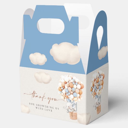 Elephant-ballons voor draagtas bedankdoosjes (Geopend)