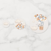 Elephant Balloon Baby shower Confetti (Achterkanten)