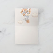 Elephant Balloon Baby shower Dank u Bedankkaart (Binnen)