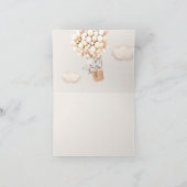 Elephant Balloon Baby shower Dank u Bedankkaart (Binnen)