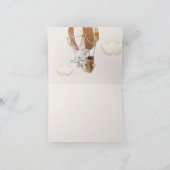 Elephant Balloon Baby shower Dank u Bedankkaart (Binnen)