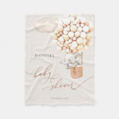 Elephant Balloon Baby shower Fleece Blanket (Voorkant)