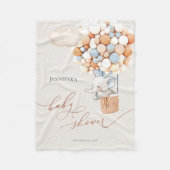 Elephant Balloon Baby shower Fleece Blanket (Voorkant)