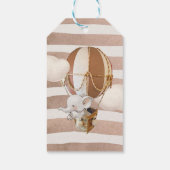 Elephant Balloon Baby shower Gift Labels Cadeaulabel (Achterkant)