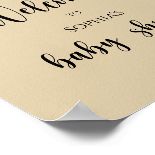 Elephant Balloon Welkomstbaby shower Poster (Hoek)