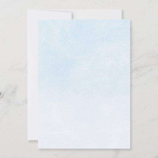 Elephant Balloons Waterverf Baptisme Kaart (Achterkant)