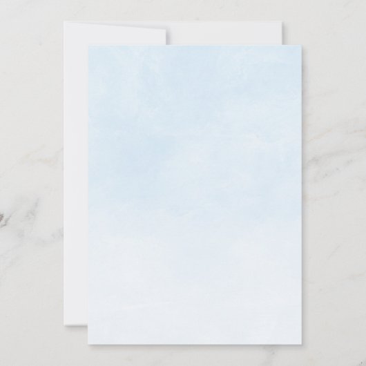 Elephant Balloons Waterverf Baptisme Kaart (Achterkant)