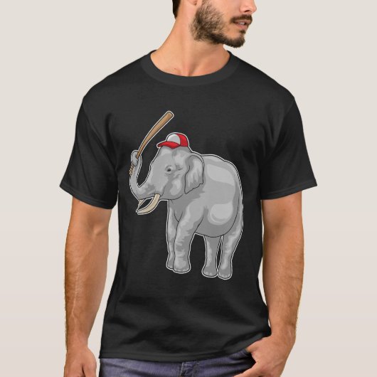 Elephant Baseball Baseball T-shirt (Voorkant)