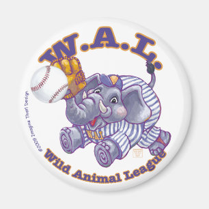 Elephant Baseball Star Magneet