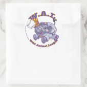 Elephant Baseball Star Ronde Sticker (Tas)