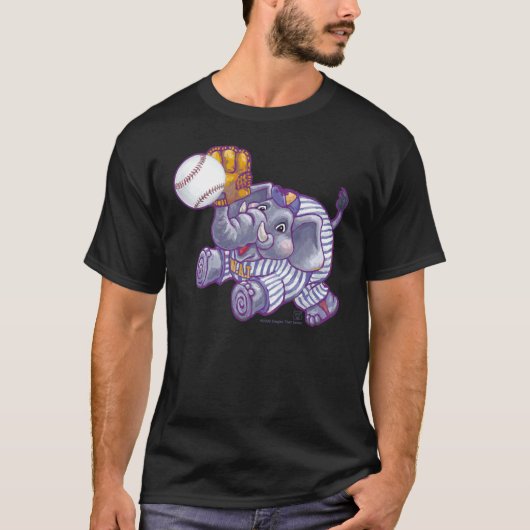 Elephant Baseball Star T-shirt (Voorkant)